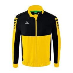 Kurtka prezentacyjna Erima Six Wings. Czarne kurtki sportowe męskie Erima, xl, bez wzorów, do piłki ręcznej. W wyprzedaży za 242.00 zł.