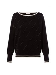 Liu Jo Collection Sweter z dzianiny Kobiety czarny, XS. Czarne swetry damskie Liu Jo Collection, xs, bez wzorów, z dzianiny, eleganckie, bez kołnierzyka, bez ramiączek, bez kaptura. Za 549.95 zł.