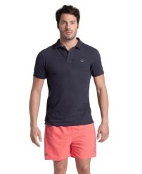 Koszulka polo męska T-shirt bawełniany krótki rękaw Arena Poloshirt. Niebieskie koszulki polo męskie Arena, l, bez wzorów, z bawełny, bez kołnierzyka, bez ramiączek, na fitness i siłownię. Za 101.98 zł.