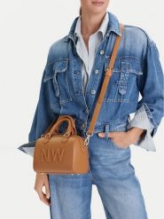 Nine West Torebka EO-Lira II-LX20085 Brązowy. Brązowe torebki do ręki damskie Nine West, bez wzorów, z materiału, bez dodatków. Za 269.99 zł.