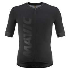 Koszulka Mavic Aksium. Czarne buty sportowe męskie MAVIC, bez zapięcia, rowerowe. Za 447.50 zł.