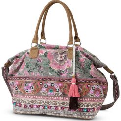 Torba shopper bonprix oliwkowo-kolorowy. Zielone torby na laptopa damskie bonprix, w kolorowe wzory. Za 109.99 zł.