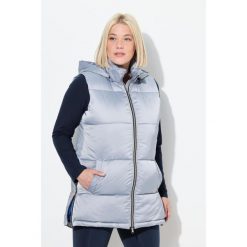 Damskie Pikowana kamizelka długa wodoodporna odpinany kaptur. Czerwone kurtki damskie Ulla Popken, plus size, bez wzorów, z materiału, bez kaptura. Za 429.99 zł.