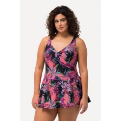 Damska Sukienka Kąpielowa liście miękkie miseczki. Czarne kostiumy jednoczęściowe damskie Ulla Popken, plus size, bez wzorów, z elastanu, sportowe, plus size. Za 343.99 zł.