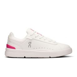 ON The Roger Advantage White | Pink Sneakersy damskie. Białe obuwie sportowe damskie On, bez wzorów, ze skóry, tenisowe. Za 599.99 zł.