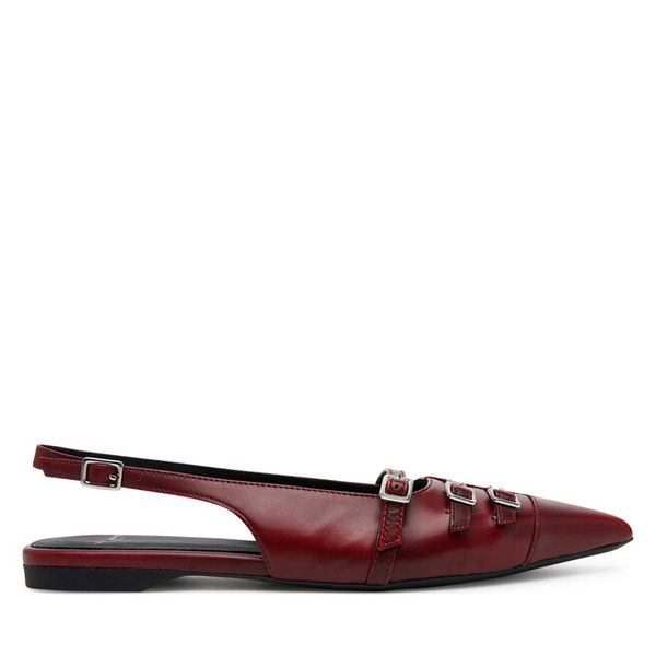 Sandały Vagabond Shoemakers. Czerwone sandały damskie Vagabond Shoemakers, bez wzorów, bez obcasa, na płaskiej podeszwie, bez zapięcia. Za 359.99 zł.