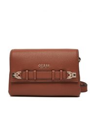 Guess Torebka Gregoria HWBG85 46200 Brązowy. Brązowe listonoszki damskie Guess, z aplikacjami, ze skóry, bez dodatków. Za 369.99 zł.