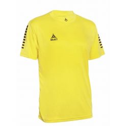SELECT Koszulka PISA yellow/ black. Czarne koszulki sportowe męskie Select, m, bez wzorów, z materiału, bez kołnierzyka, bez ramiączek, do piłki nożnej. Za 101.73 zł.