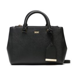 Torebka DKNY. Czarne torebki do ręki damskie DKNY, bez wzorów, klasyczne, bez dodatków. Za 849.99 zł.