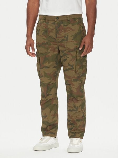 Aeronautica Militare Spodnie materiałowe 251PA1653CT3502 Zielony Regular Fit. Zielone spodnie materiałowe męskie Aeronautica Militare, m, bez wzorów, z bawełny. Za 439.99 zł.