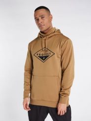 Bluza techniczna męska z kapturem Protest Prtissyk. Brązowe bluzy męskie Protest, m, bez wzorów, z elastanu, z kapturem. Za 249.99 zł.