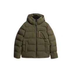 Kurtka z kapturem Superdry. Zielone kurtki męskie Superdry., na zimę, m, bez wzorów, z puchu, narciarskie. Za 1,587.30 zł.