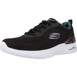 Kapcie SKECHERS SKECH-AIR DYNAMIGHT PRINTED Czarny. Białe kapcie damskie Skechers, bez wzorów, z materiału. Za 299.99 zł.