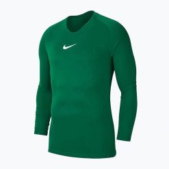 Longsleeve termoaktywny męski Nike Dri-FIT Park First Layer. Zielone bluzki z długim rękawem męskie Nike, m, bez wzorów, bez kołnierzyka. Za 88.00 zł.
