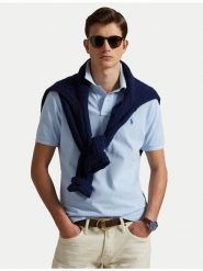 Polo Ralph Lauren Polo 710536856475 Granatowy Regular Fit. Niebieskie koszulki polo męskie Polo Ralph Lauren, m, bez wzorów, z bawełny, bez ramiączek. Za 529.99 zł.