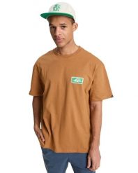 T-Shirt Quiksilver SERENITY SPLASH Brązowy Męski. Brązowe t-shirty męskie Quiksilver, m, bez wzorów, z bawełny, eleganckie, bez kołnierzyka. Za 191.80 zł.