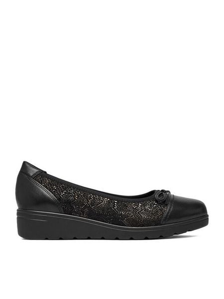 Go Soft Półbuty CEO-EST-2215-03 Czarny. Czarne półbuty damskie GO SOFT, bez wzorów, bez obcasa, na koturnie, bez zapięcia. Za 179.99 zł.