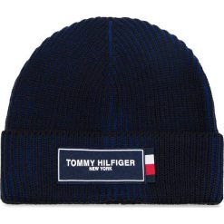 Czapka TOMMY HILFIGER - Tommy Patch Beanie AM0AM03989 901. Niebieskie czapki i kapelusze męskie Tommy Hilfiger. Za 229.00 zł.