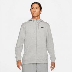 Bluza sportowa męska Nike Drifit. Czarne bluzy męskie Nike, m, bez wzorów, z bawełny, z kapturem, dri-fit (nike). Za 303.00 zł.