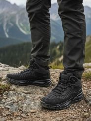 Rekreacyjne buty trekkingowe - szary. Szare trekkingi męskie Sinsay. Za 99.99 zł.