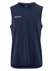 Craft Ability SL Tee M – Koszulka bez rękawów z recyklingowego poliestru. Niebieskie koszulki sportowe męskie Craft, m, bez wzorów, z dżerseju, bez kołnierzyka, bez ramiączek. Za 198.00 zł.