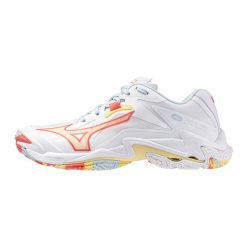 Damskie buty halowe Mizuno Wave Lightning Z. Białe obuwie sportowe damskie Mizuno, bez wzorów, do siatkówki, mizuno wave. Za 636.40 zł.