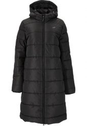 Płaszcz zimowy damski Whistler Amaret. Czarne płaszcze damskie Whistler, na zimę, uniwersalny, bez wzorów, z materiału, klasyczne, długie, z kapturem. Za 357.00 zł.