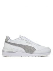 Puma Sneakersy St Runner V4 Sl Glitter Jr 401586 01 Biały. Białe buty sportowe dziewczęce Puma, bez wzorów, ze skóry, bez zapięcia. Za 189.99 zł.