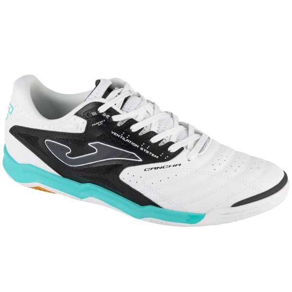 Buty halowe do piłki nożnej męskie, Cancha 25 CANS IN. Białe buty sportowe męskie Joma, bez zapięcia, do piłki nożnej. Za 199.99 zł.