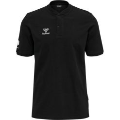 Koszulka z kołnierzykiem sportowa Hummel hml Move Grid Polo. Czarne koszulki polo męskie Hummel, m, bez wzorów, z bawełny, eleganckie, bez ramiączek. Za 196.70 zł.