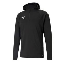 Bluza męska sportowa Puma TEAMLIGA TRINING FLEEC. Czarne bluzy męskie Puma, l, bez wzorów, z dzianiny, bez kaptura. Za 98.00 zł.