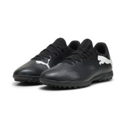 Buty piłkarskie męskie Puma Future 7. Białe buty sportowe męskie Puma, z materiału, bez zapięcia, do piłki nożnej. Za 313.13 zł.