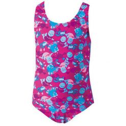 Strój pływacki dla dzieci Zoggs Ms Zoggy. Fioletowe kąpielówki dla chłopców ZOGGS, bez wzorów. Za 39.00 zł.