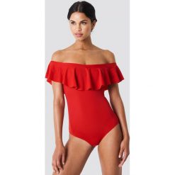 Trendyol Kostium kąpielowy z falbaną - Red. Czerwone kostiumy jednoczęściowe damskie Trendyol. Za 161.95 zł.