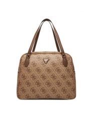Guess Torba Berta Travel TWOB86 88916 Brązowy. Brązowe torebki do ręki damskie Guess, z aplikacjami, ze skóry, bez dodatków. Za 649.99 zł.