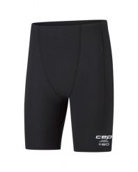 Spodenki do biegania męskie kompresyjne CEP Core Run. Czarne krótkie spodenki sportowe męskie CEP, l, bez wzorów, z dzianiny, do biegania. Za 379.00 zł.