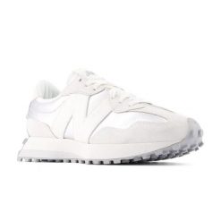 Buty klasyczne damskie New Balance 327 Lifestyle (WS327GLA). Białe obuwie sportowe damskie New Balance, bez wzorów. Za 449.00 zł.
