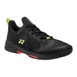 Buty do tenisa męskie YONEX Sonicage 3. Czarne buty sportowe męskie YONEX, bez zapięcia, tenisowe. Za 574.45 zł.