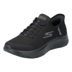 Buty do chodzenia damskie Skechers 124836BBK. Czarne obuwie sportowe damskie Skechers, bez wzorów, z materiału, do biegania, Skechers Sport. Za 299.00 zł.