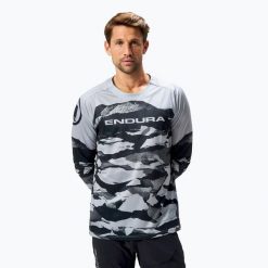 Longsleeve rowerowy męski Endura Mountain Camo Ltd. Brązowe bluzy męskie ENDURA, m, bez wzorów, bez kaptura. Za 219.99 zł.