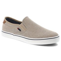 Beżowe Tenisówki Wrangler Modne Obuwie Męskie. Brązowe półbuty na co dzień męskie Wrangler, na lato, z tkaniny, sportowe, bez zapięcia. Za 229.00 zł.