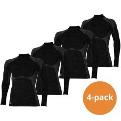 Koszulka termoaktywna Heat Keeper z długim rękawem męskie Premium 4-pak. Czarne koszulki sportowe męskie HEAT KEEPER, na zimę, m, bez wzorów, bez kołnierzyka, bez ramiączek, narciarskie. Za 303.99 zł.