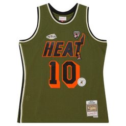 Jersey Miami Heat NBA Flight Swingman 1996 Tim Hardaway. Zielone koszulki sportowe męskie Mitchell & Ness, bez wzorów, z jersey, bez kołnierzyka, bez ramiączek, do koszykówki. Za 636.50 zł.
