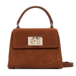 Torebka Furla. Brązowe torebki do ręki damskie Furla, bez wzorów, klasyczne, bez dodatków. Za 1,779.00 zł.