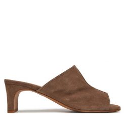 Klapki Balagan. Brązowe klapki damskie BALAGAN, bez wzorów, bez obcasa. Za 309.99 zł.