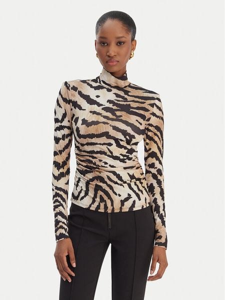 Marciano Guess Bluzka 6RGP08 6084A Kolorowy Regular Fit. Bluzki damskie Marciano Guess, xxl, z aplikacjami, z syntetyku, bez kołnierzyka, bez ramiączek. Za 430.00 zł.