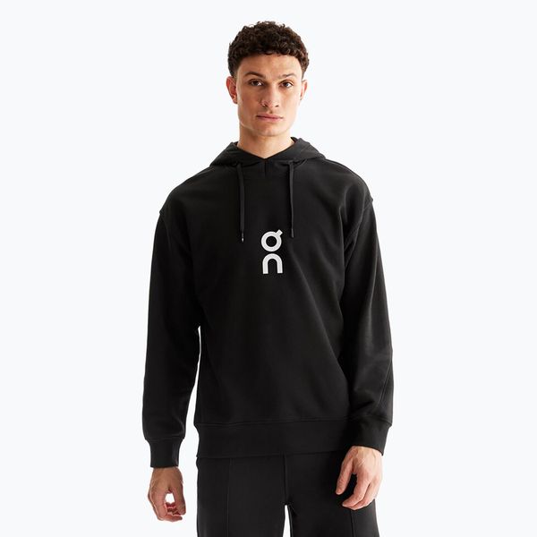 Bluza męska On Club Hoodie. Czarne bluzy męskie On, l, bez wzorów, z bawełny, bez kaptura. Za 579.99 zł.