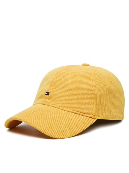 Tommy Hilfiger Czapka z daszkiem Th Flag AM0AM12757 Żółty. Żółte rękawiczki męskie Tommy Hilfiger, bez wzorów, z materiału. Za 129.99 zł.