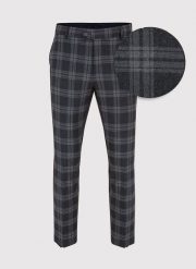 PAKO LORENTE – Spodnie garniturowe P22WF-6G-002-S-S. Szare eleganckie spodnie męskie Pako Lorente, s, bez wzorów, z elastanu. Za 349.99 zł.