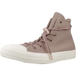 Buty CONVERSE CHUCK TAYLOR ALL STAR HI BITE THE DUST Rose. Czerwone trampki i tenisówki damskie Converse, bez wzorów, ze skóry, retro, bez zapięcia. Za 276.99 zł.